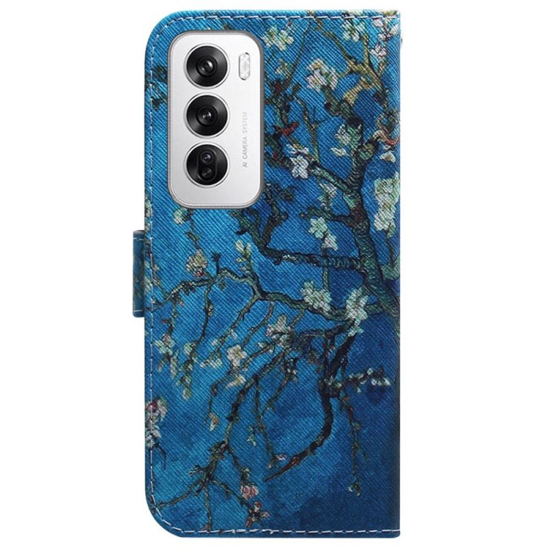 Kožna Futrola Oppo Reno 12 5g Cvjetovi Marelice