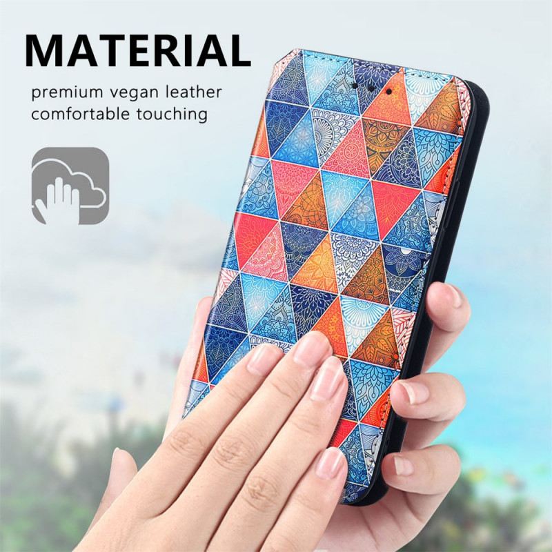 Flip Futrola Xiaomi 12 Pro Kožna Futrola Caseneo Rfid Dizajn
