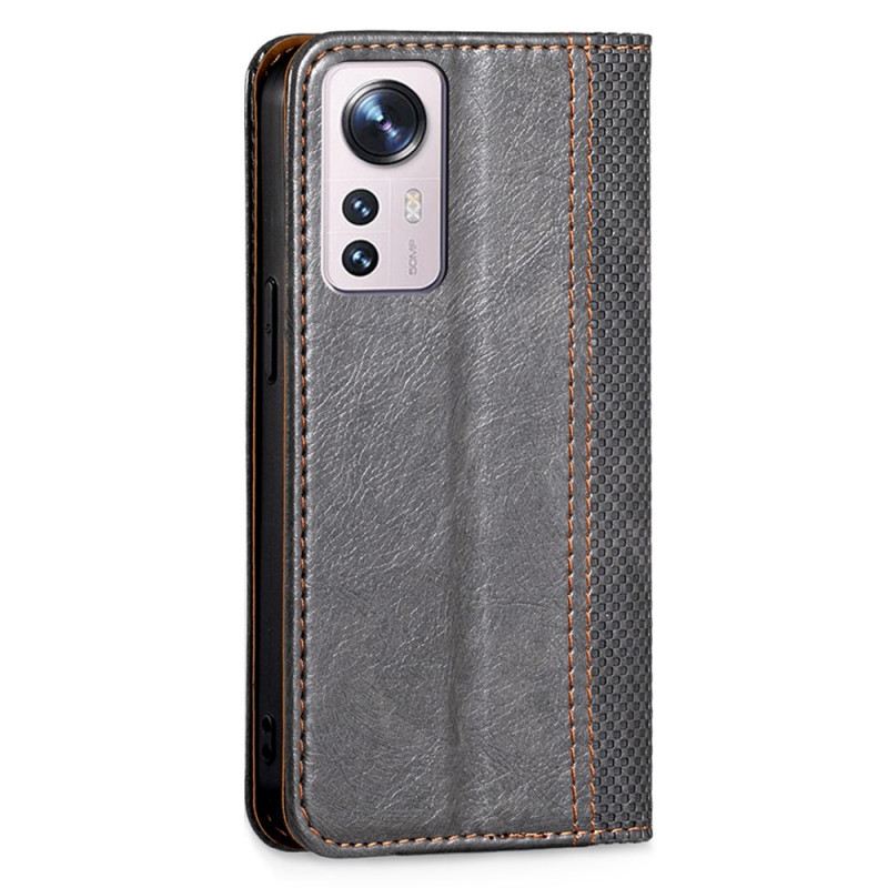 Flip Futrola Xiaomi 12 Pro Kožna Futrola Efekt Vintage Kože