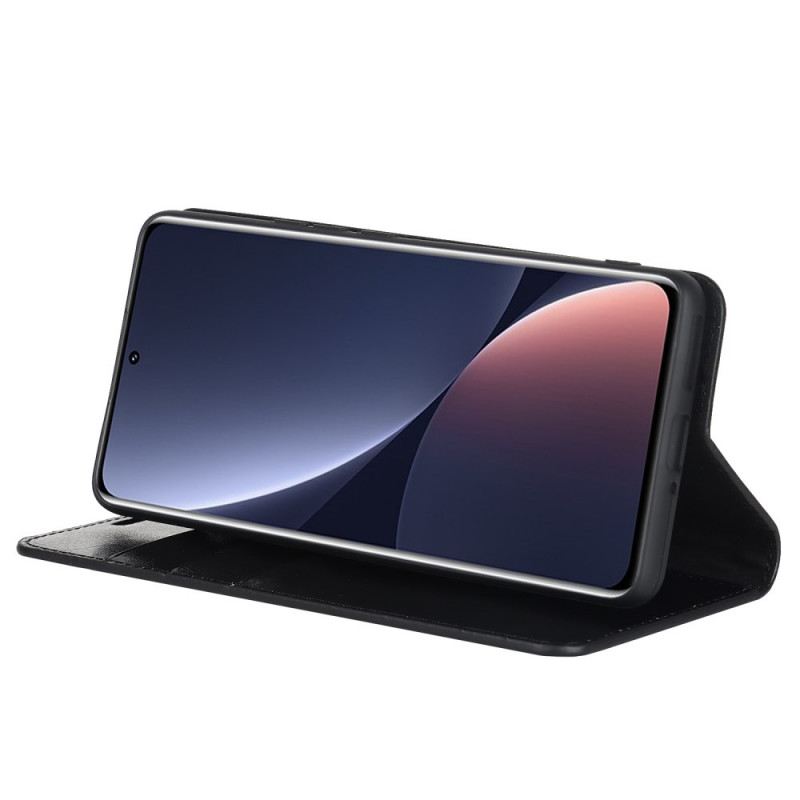 Flip Futrola Xiaomi 12 Pro Kožna Futrola Prava Koža
