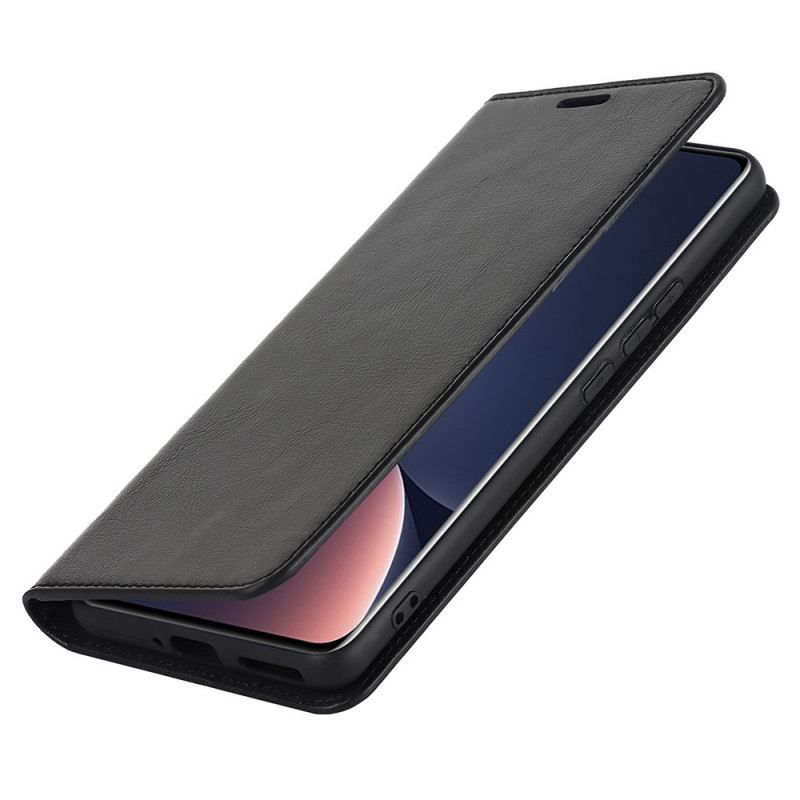 Flip Futrola Xiaomi 12 Pro Kožna Futrola Prava Koža
