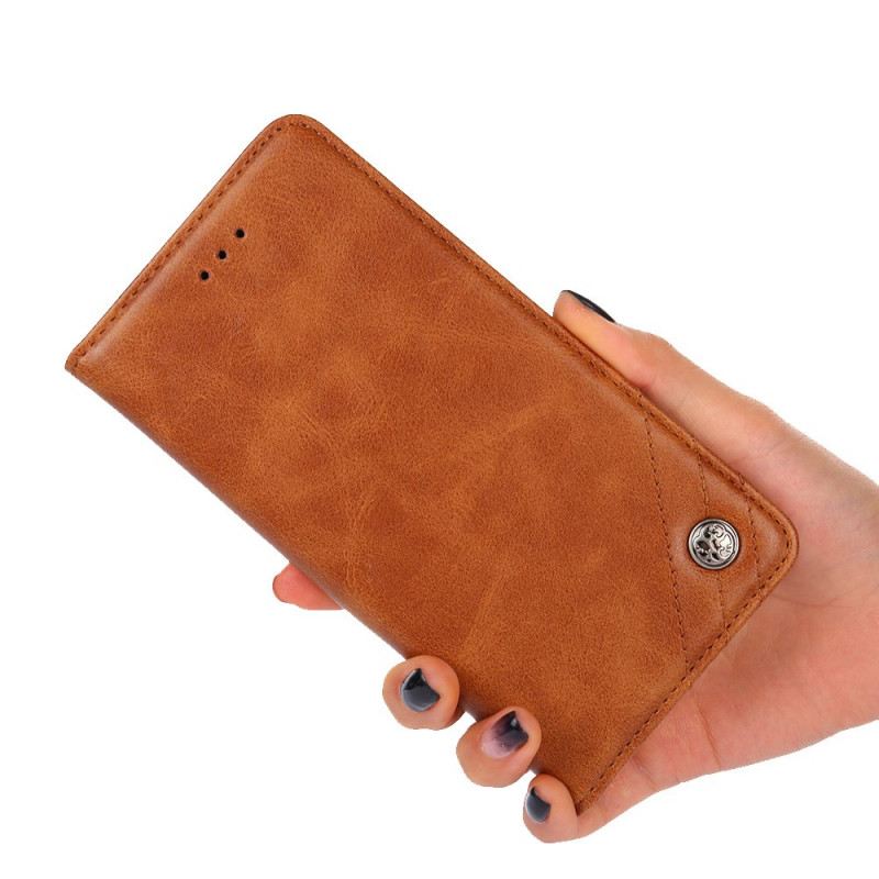 Flip Futrola Xiaomi 12 Pro Kožna Futrola Stilska Kožna Zakovica