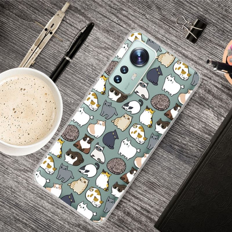 Maskica Xiaomi 12 Pro Samo Silikonske Mačke