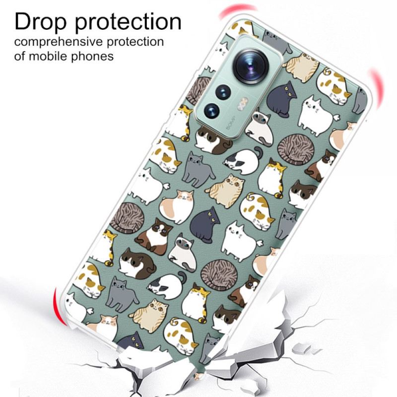 Maskica Xiaomi 12 Pro Samo Silikonske Mačke