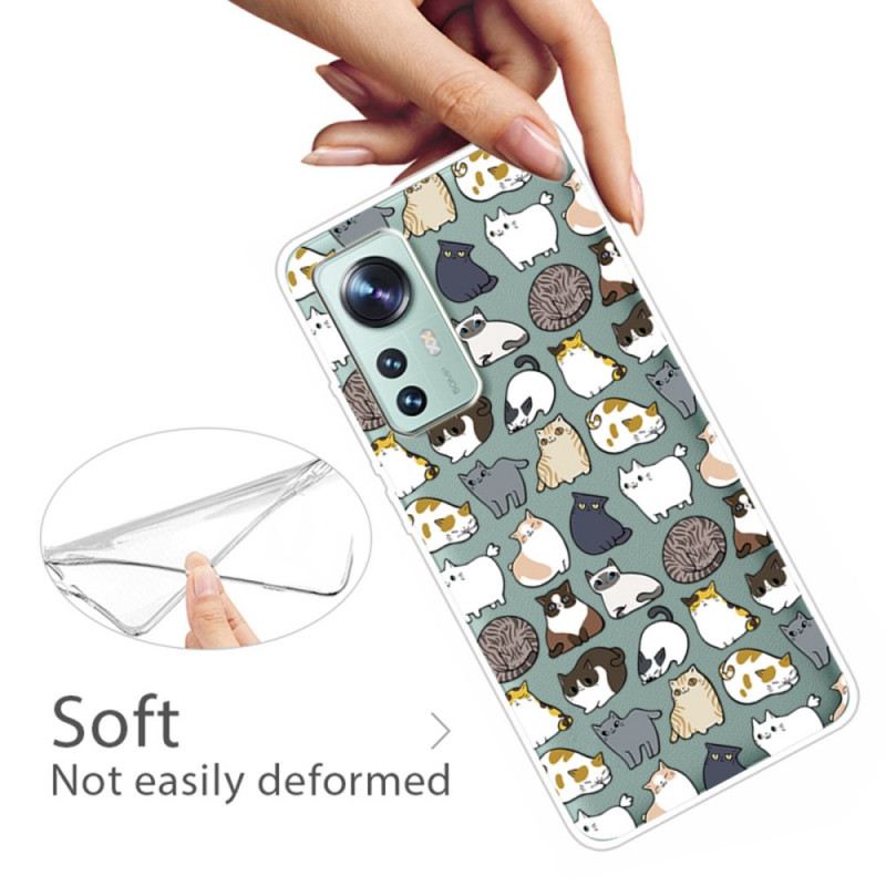 Maskica Xiaomi 12 Pro Samo Silikonske Mačke