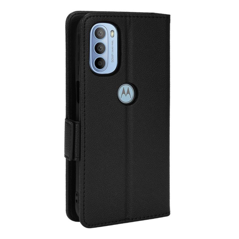 Futrola Moto G41 / G31 Flip Futrola Flap Double Litchi Nove Boje