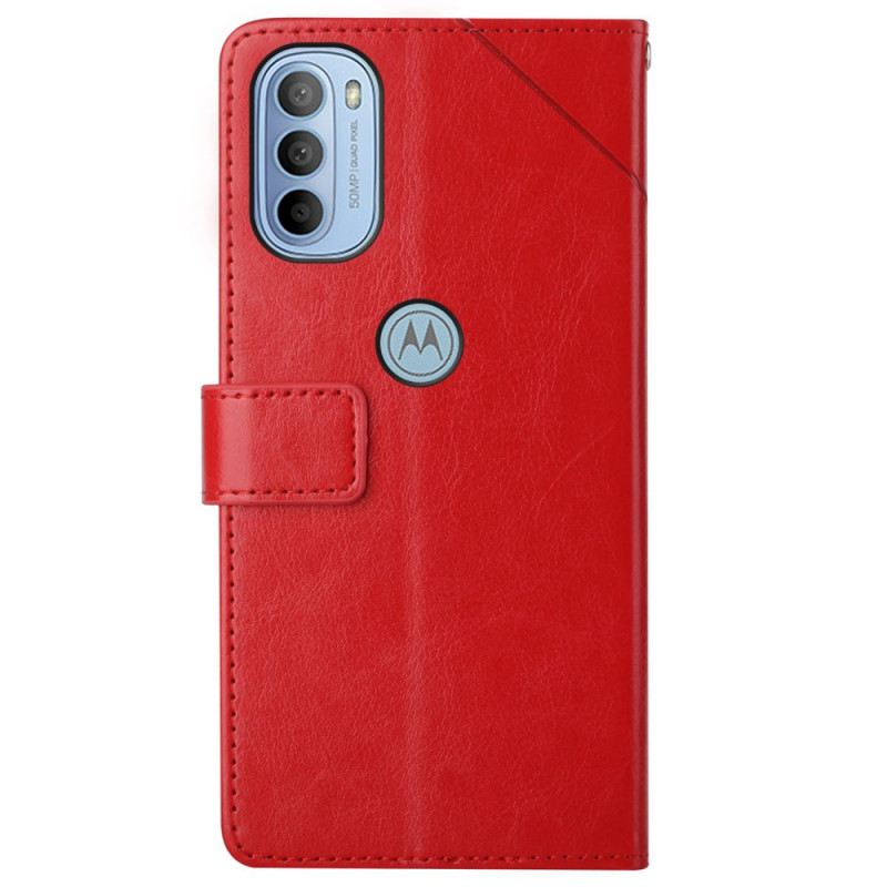 Kožna Futrola Moto G41 / G31 Stilski Kožni Geo Y Dizajn