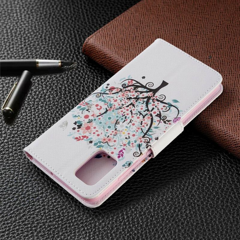 Futrola Samsung Galaxy A51 Drvo S Cvjetovima