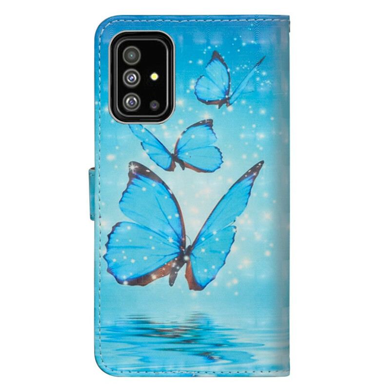 Futrola Samsung Galaxy A51 Leteći Plavi Leptiri