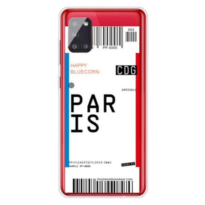 Maskica Samsung Galaxy A51 Bording Pass Za Pariz