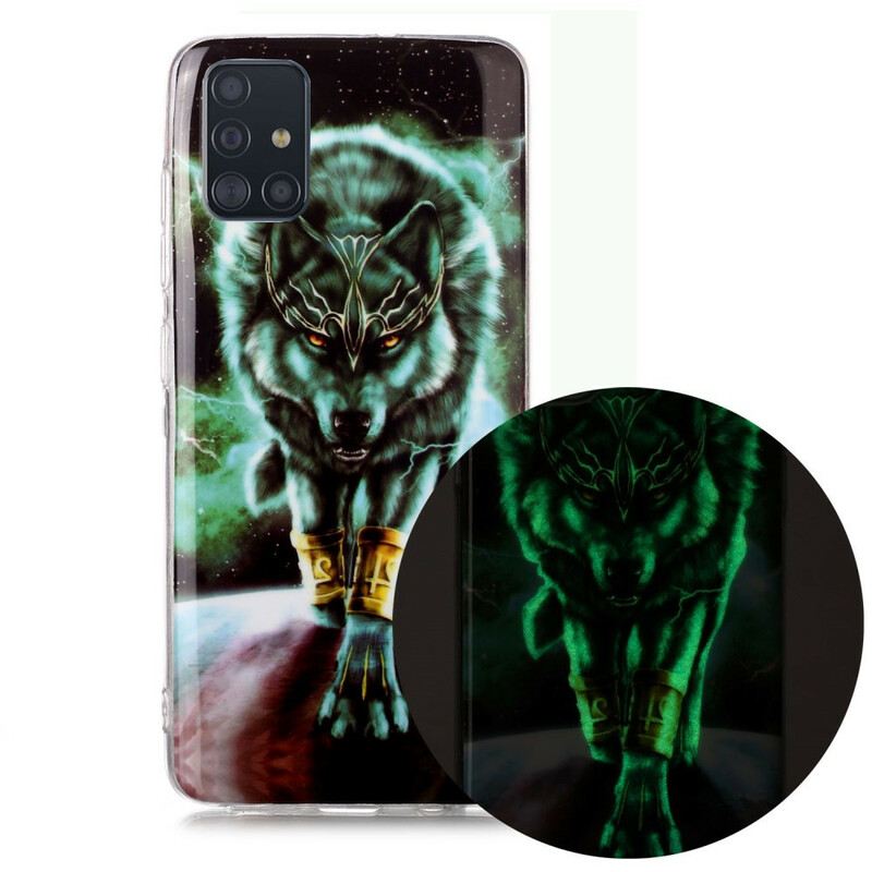 Maskica Samsung Galaxy A51 Fluorescentna Vučja Serija