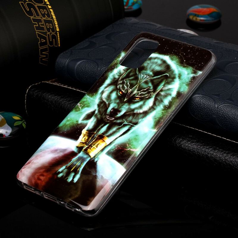 Maskica Samsung Galaxy A51 Fluorescentna Vučja Serija