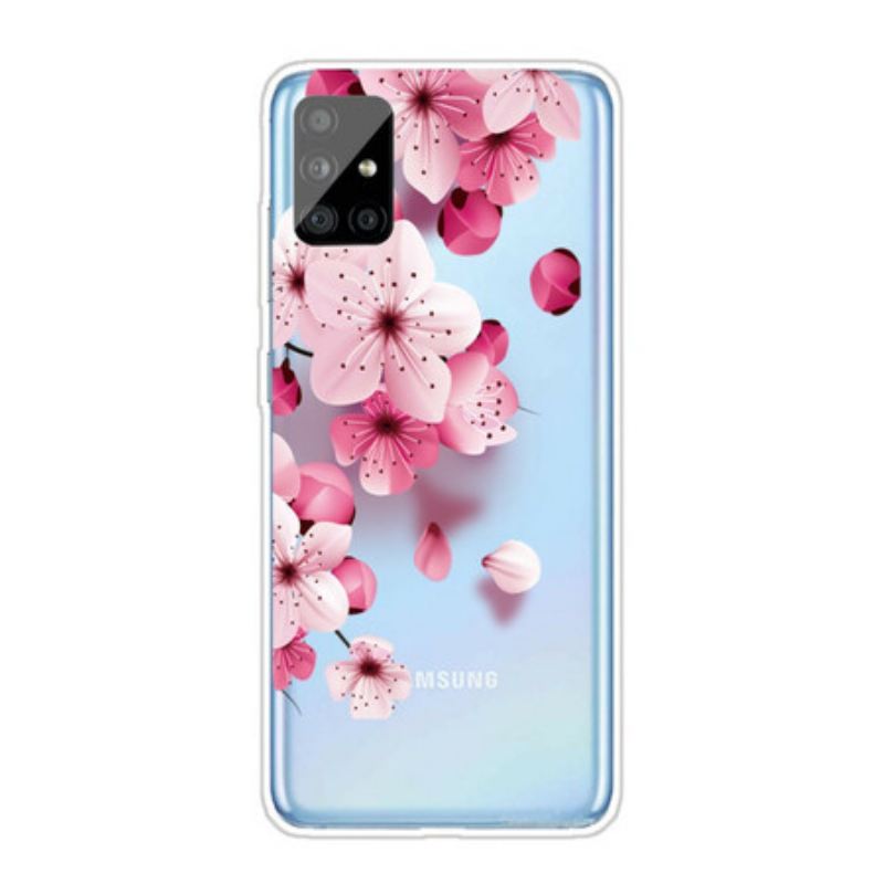 Maskica Samsung Galaxy A51 Mali Ružičasti Cvjetovi