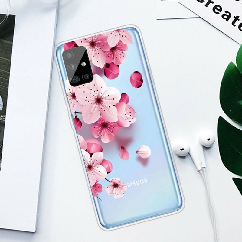 Maskica Samsung Galaxy A51 Mali Ružičasti Cvjetovi
