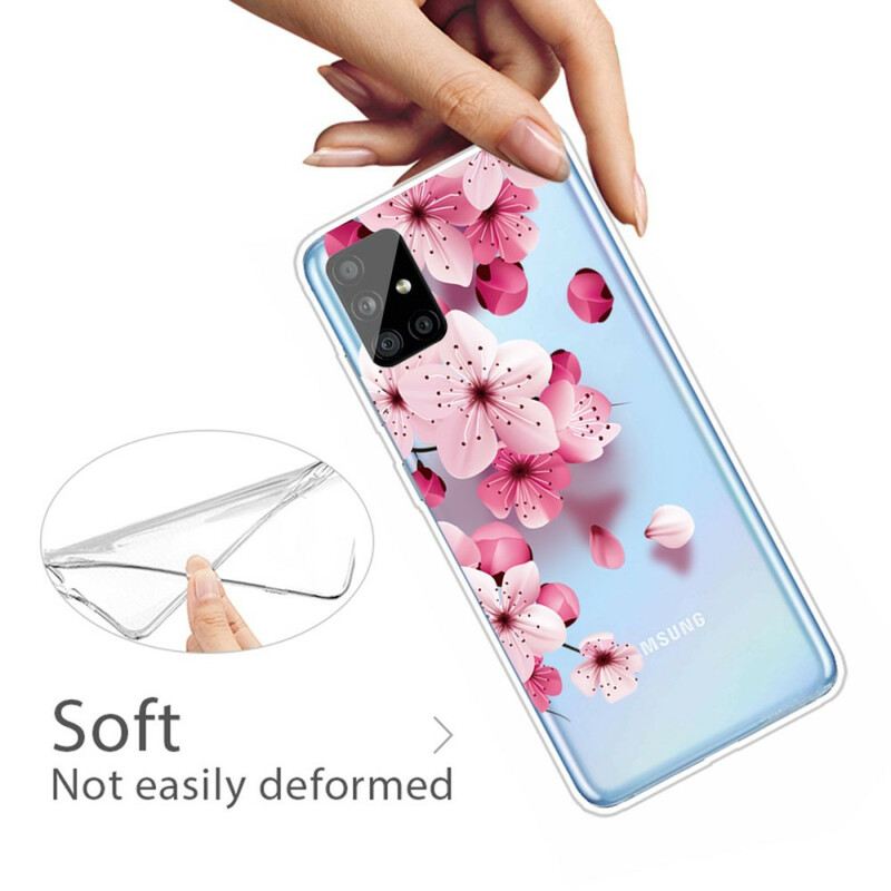 Maskica Samsung Galaxy A51 Mali Ružičasti Cvjetovi